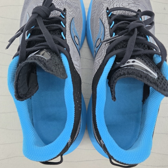 Saucony Womens Kinvara 14 Gray Blue Black Running Sneakers Shoes S10823-60 Sz 9 - Picture 11 of 12